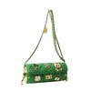 Bag summer new 2025 Korean version fashion shoulder bag women's small fragrant wind rhombus texture crossbody small square bag pu