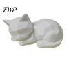 Fine Craftsmanship Figurine 3D Printed Sleeping Cat Figurines, Geometric Statue, Minimalist Cute Small Desk Decorations Art Crafts Decoration for Home