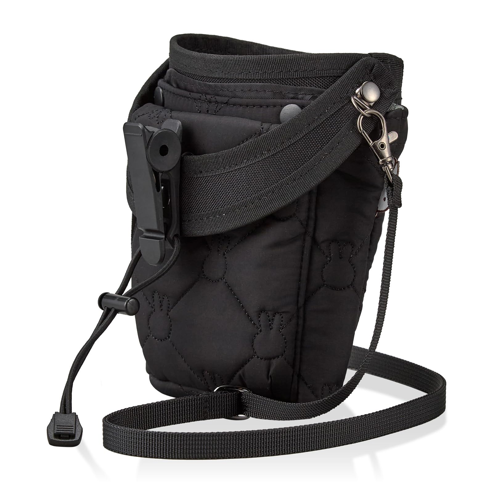 

Quilted cup holder with clip that can be easily attached anywhere Mini shoulder bag with charm Miffy Black quilted [Hapitas] Women s B301.