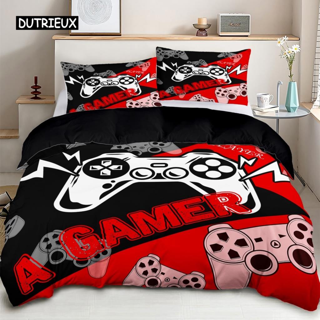 

Comforter Game Pink Gamepad Controller King Size Bedding Set I M A Gamer Girl Pattern Rainbow Stripes Lovely Comforter (quilt)-EU Single(135*200cm)3pcs