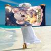 1PC Custom Name Koala Dreams Stars Beach Towel Highly Absorbent And Sand-Resistant Towel for Swimming, Pool, Yoga, And Travel Lightweight
