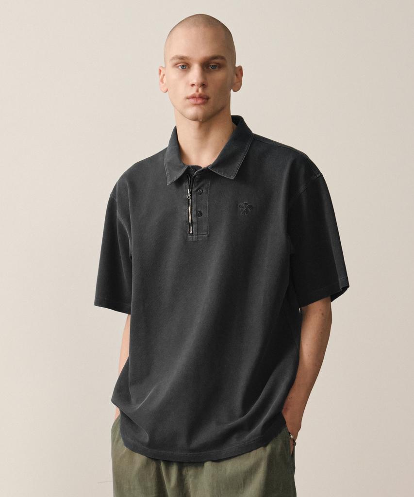 HELEMENT Pigment Metal Pq Short Sleeve T-Shirt (Black)