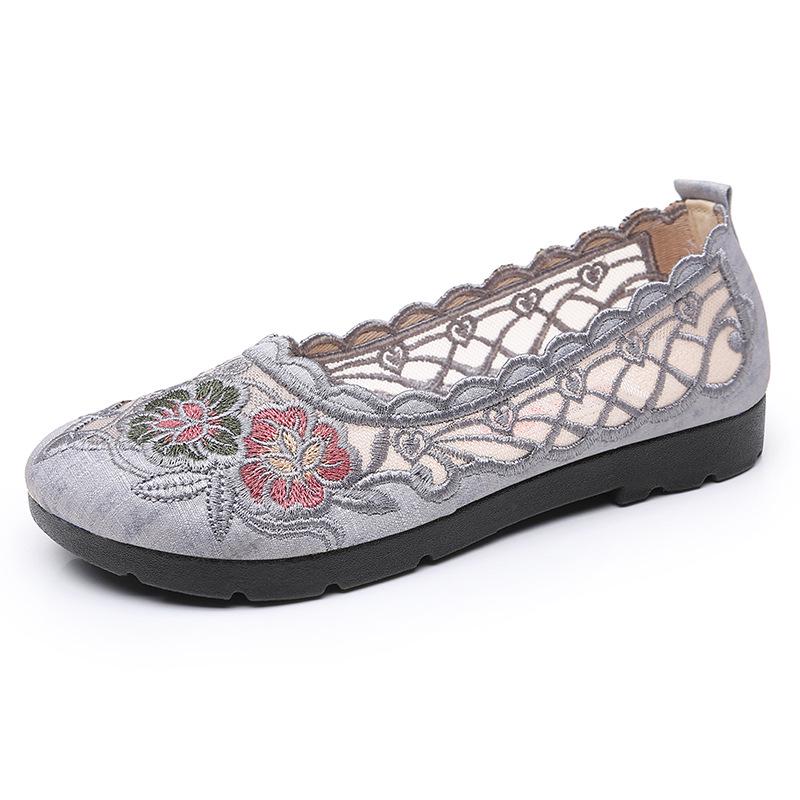 Summer Mesh Breathable Soft-Sole Shoes for Middle-Aged and Elderly Women