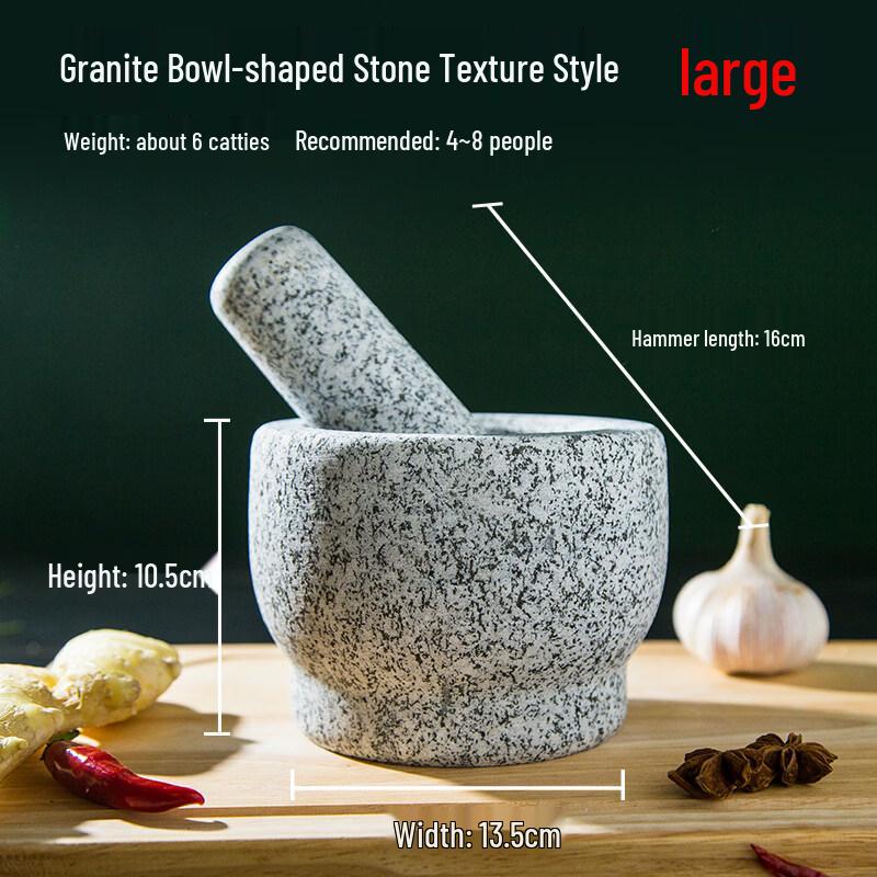 Large Granite Mortar and Pestle
