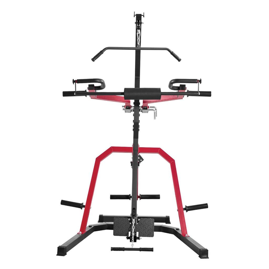Heimtrainergeräte, Hebelkraft-Fitnessstudio mit 2:1 Verhältnis LAT Low Row System, Krafttrainingsmaschine für Kniebeugen, Kreuzheben, Bankdrücken, Bizepscurls, Heim-Fitnessstudio