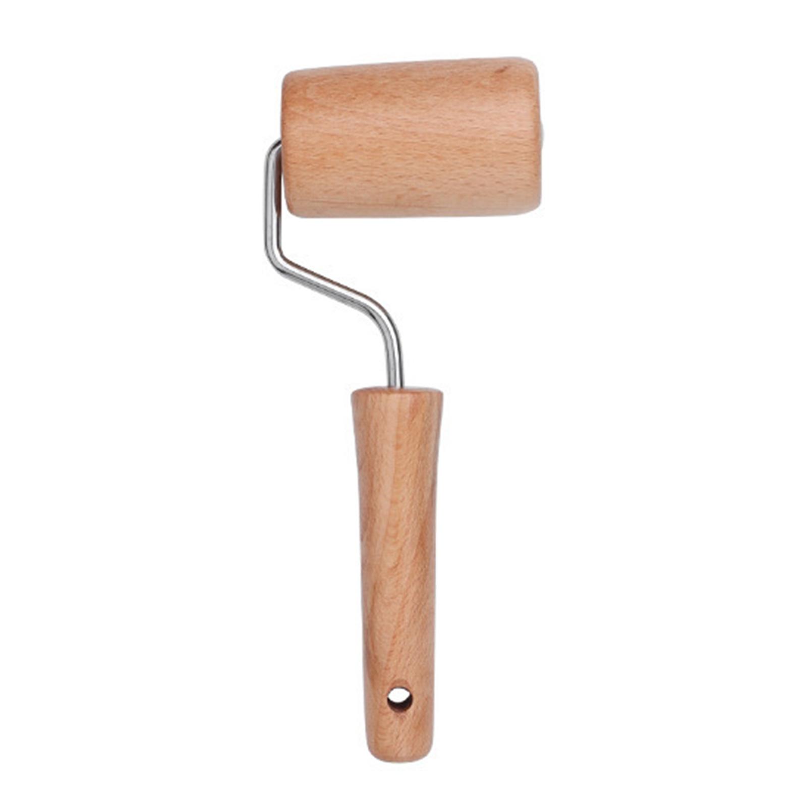 

Ergonomic Handle Kitchen Rolling Pin Wooden Dough Flattener Beechwood Roller For Baking Cooking And Food Preparation C