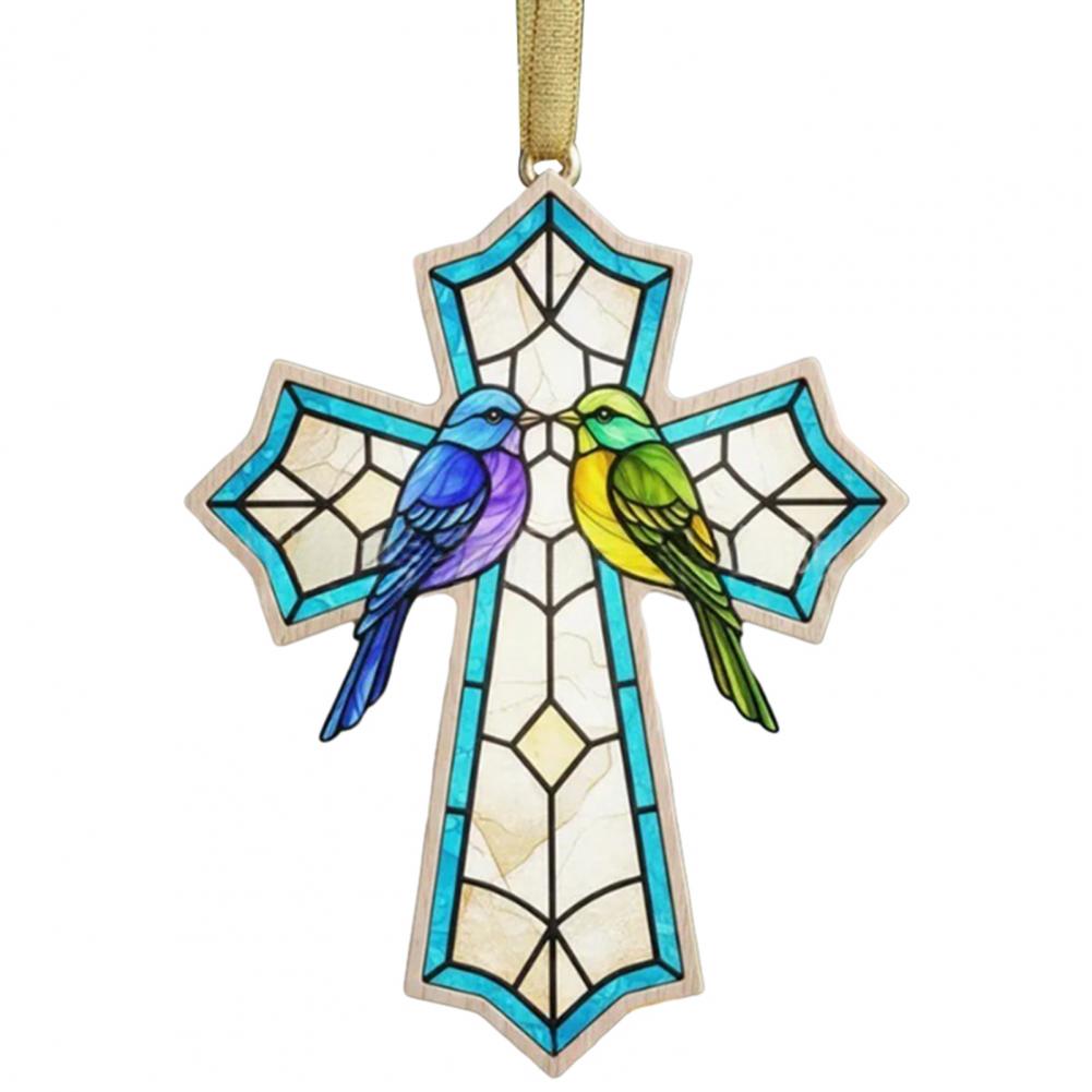 Bird Tree Ornaments Hanging Bird Decoration Bird Christmas Ornament Christian Symbol Hanging Decoration Vibrant Holiday for Tree