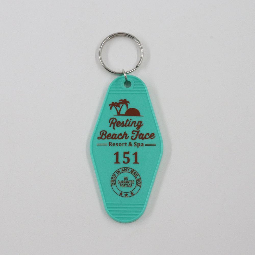 Girly Heart Cartoon Motel Key Tag Keychain Pendant Gift