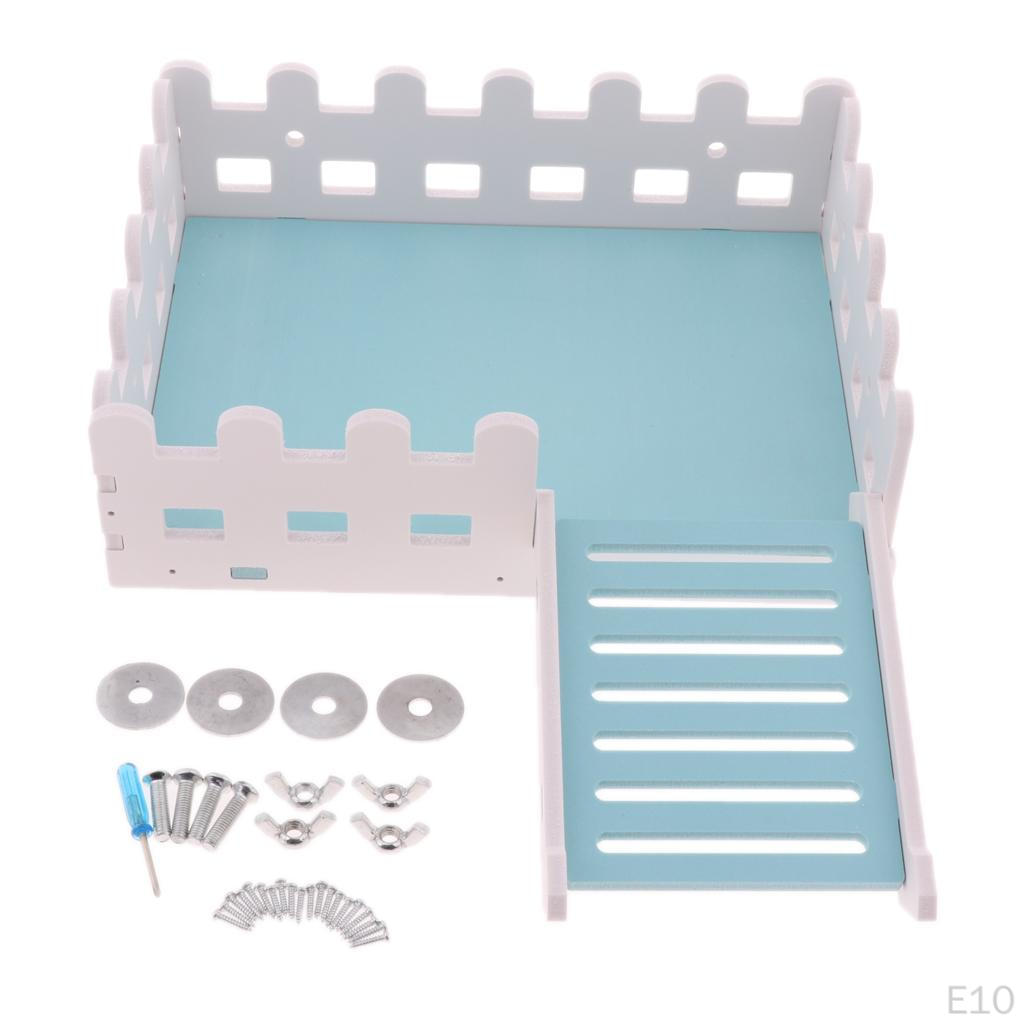 1 Pc Small Pet Hamster Hedgehog Parrot Wooden Ladder Platform Fence