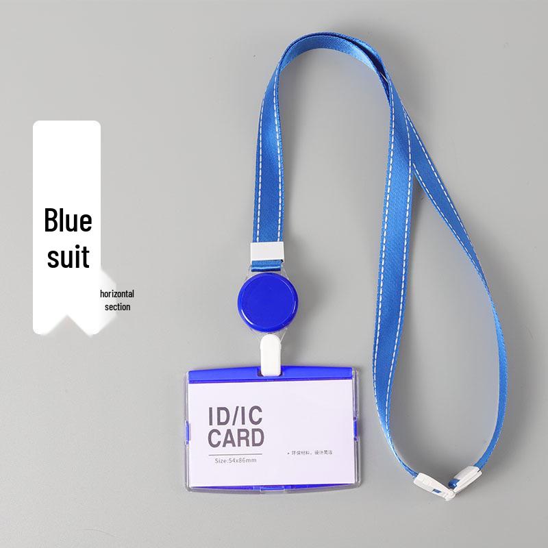 Retractable Lanyard ID Badge Holder - Employee, Student, Name & Meal Cards
