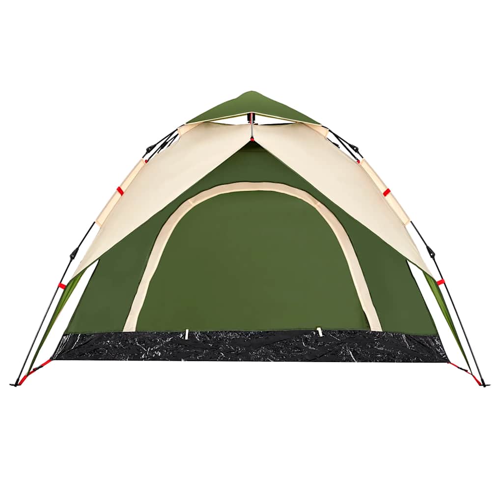 Dome Camping Tent for 3 Persons Green Quick Release