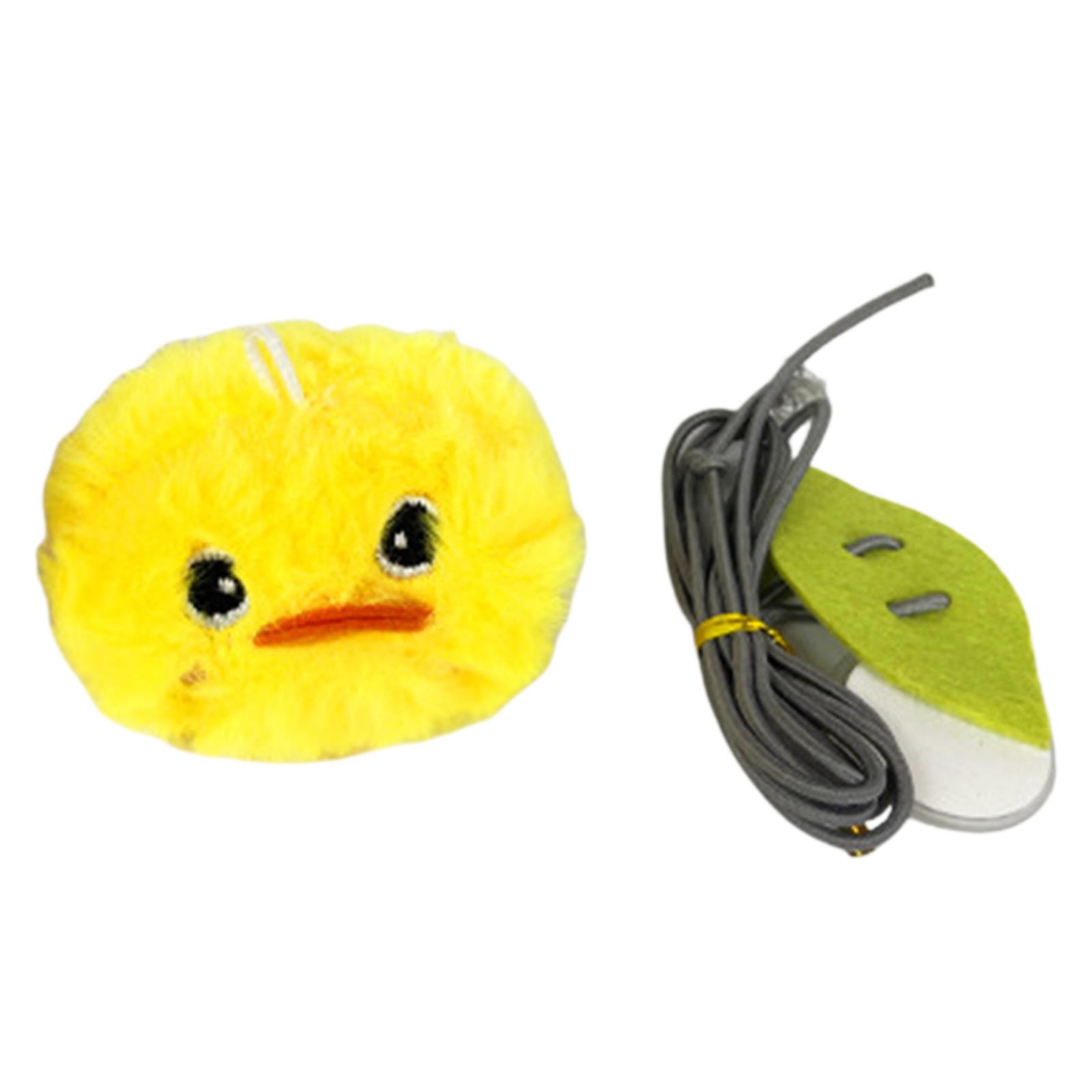 

Интерактивная игрушка для кошек, электронная пищащая игрушка для кошек, плюшевая игрушка для кошек, для дома, подвесная игрушка для упражнений для кошек жёлтый