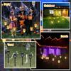 13/12LED Solar Torch Light Skull Light Waterproof Outdoor Lawn Trail Courtyard Plug in Light Halloween and Easter Decoration