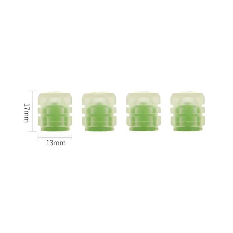 4Pcs Luminous Stem Caps Cover Tire Valve Nozzles Car Accessories For Citroen C8 DS3 C6 C3 Vts C4 Saxo C4L C5 C2 C1 Xsara C3-XR
