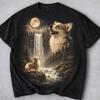 Corgi heult den Mond an Shirt Vintage Grafik T-Shirt Hundeshirt Volle Größe S3XL Unisex T-Shirt