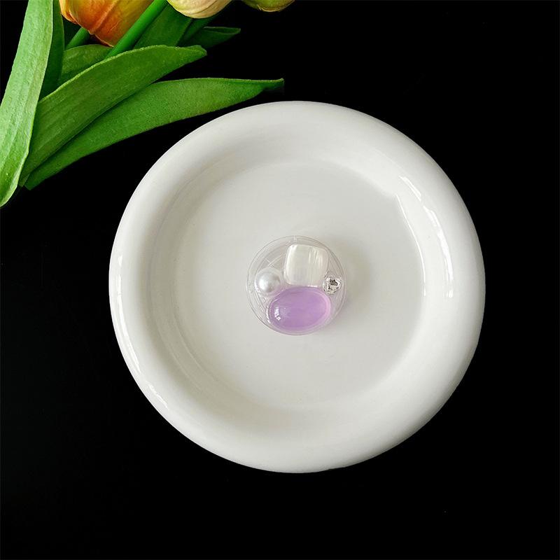 Rhinestone Gemstone Mobile Phone Airbag Holder Small Fresh Women'S Lazy Desktop Stand Can Be Retracted And Pasted