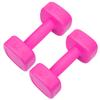 2 buc Gantere 4lb Fitness Haltere Culturism Yoga Sport Echipament Pierdere în Greutate Roșu Roz