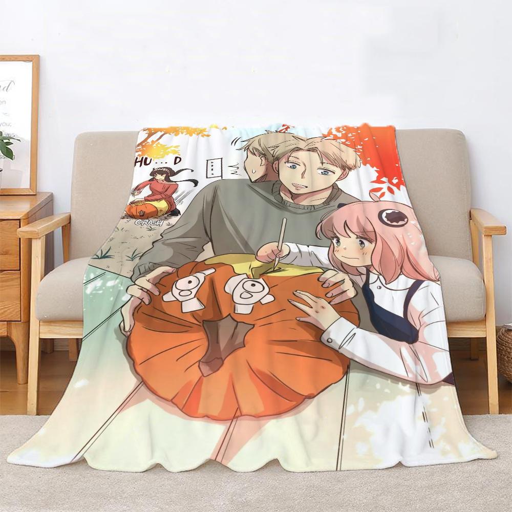 Spy X Family Fluffy Soft Blankets for Decorative Sofa Blanket Home and Decoration Microfiber Bedding Bed Throw Beach Towel Knee