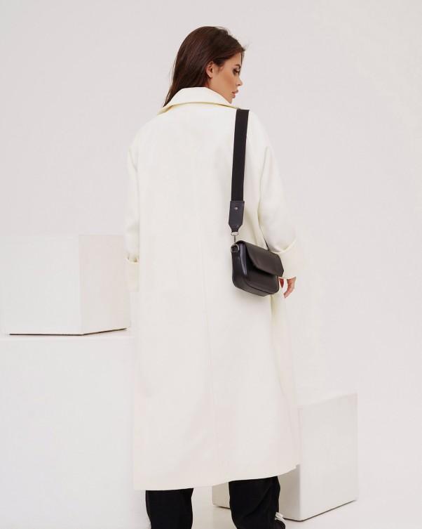 ISSA Plus Slit Cashmere Coat