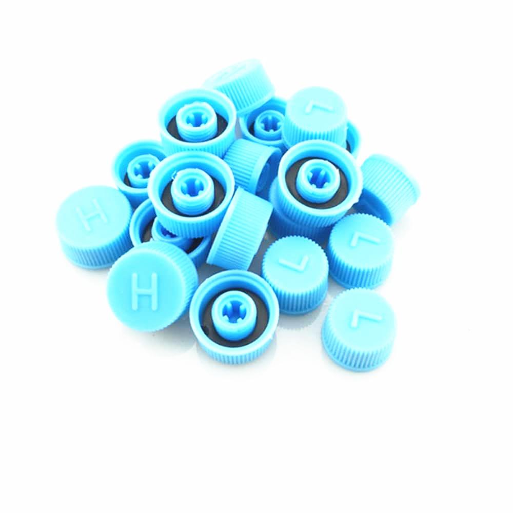 30Pcs Car Air Conditioning Charging Valve Dust Cover Auto A/C Port Cap M9 X 1.0
