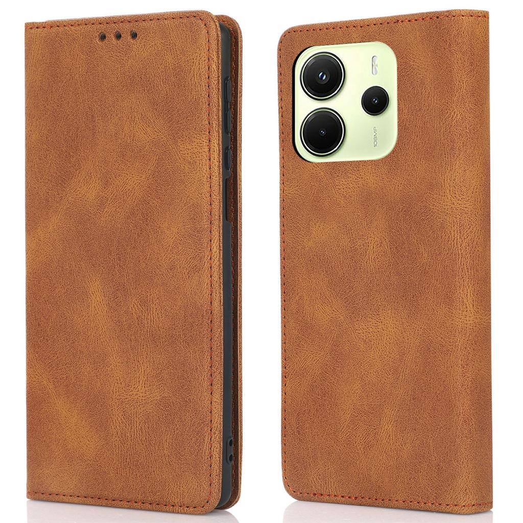 For Xiaomi Redmi Note 14 4G (164.84mm) Case Wallet Magnetic Closing Leather Flip Phone Cover