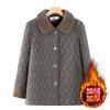 Winter Nerz Fleece Jacke Fleece Verdickt Damen Thermotop Alte Dame Baumwollgepolsterter Mantel