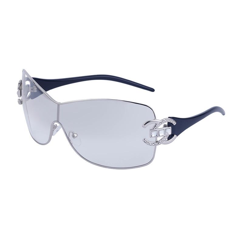JYL TS Women s Diamond-Embellished Windproof - Oversized Cycling Sunglasses HRH-FJ3520 c-2336