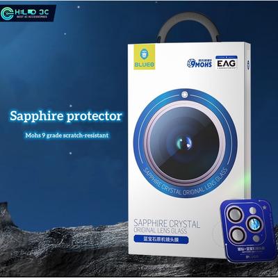Blueo Sapphire Lens Glass for iPhone 14/15/16 Camera Protector Mosh 9H Super Hard for iPhone 16 Pro Max Camera Protector