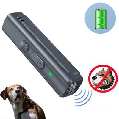 Ultrasonik Köpek Kovucu USB Şarj Edilebilir Köpek Sürücü Cihazı Taşınabilir Köpek Eğitmeni Havlama Önleyici Cihaz LED Göstergeli Kordon