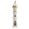 Resin Mosque Statue Tower Ornaments Tower Sculpture Decorative Ramadan home decor for Living Room Bedroom castle ornament