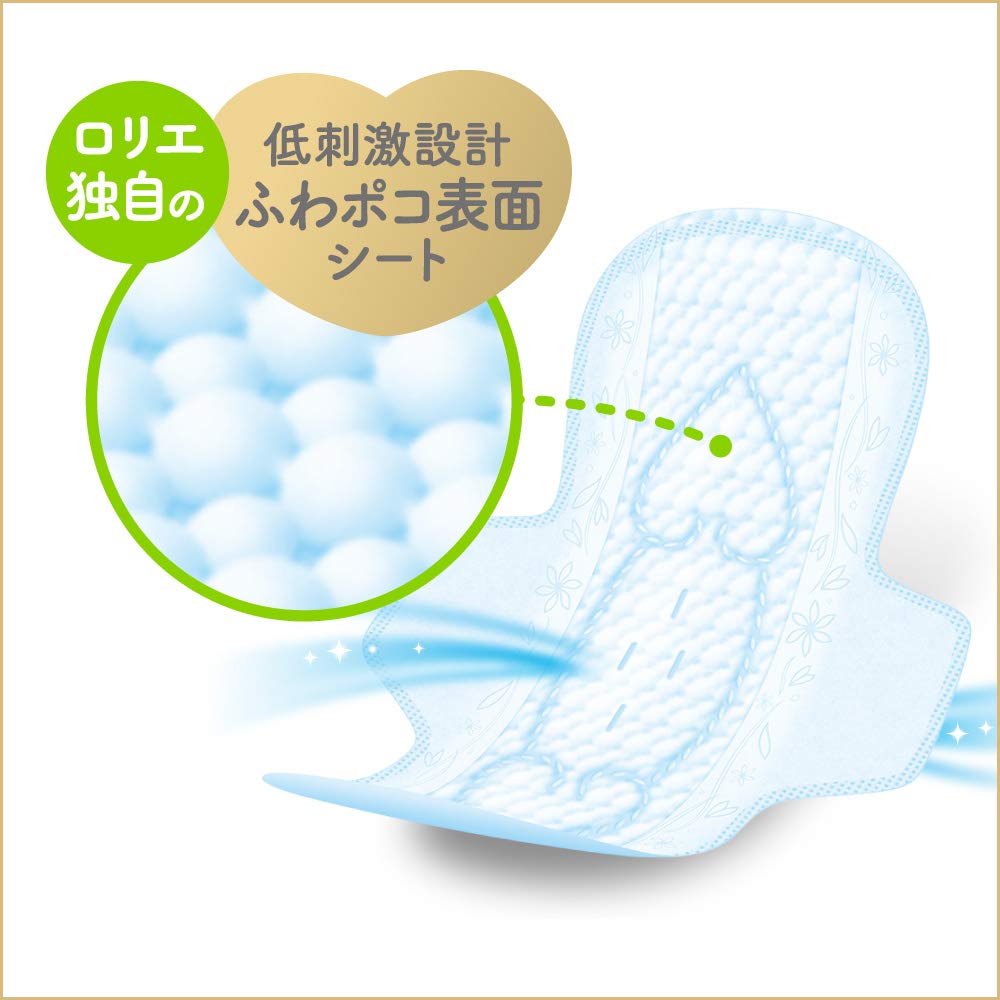 Laurier F Happy Skin Ultra Slim Daytime Heavy Flow with 20 Count Wings, 22.5cm,