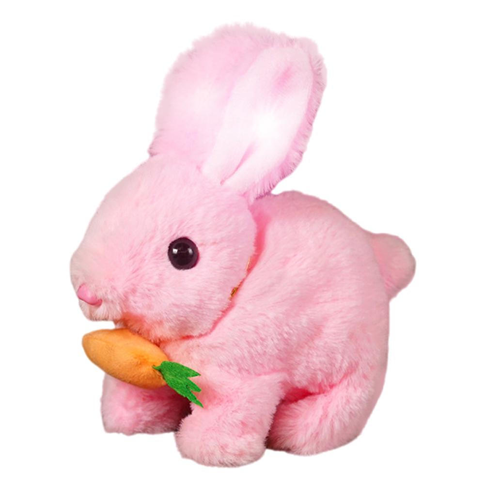 Cartoon Fluffy Rabbit Plush Toy Cute Soft Stuffed Bunny Doll Pendant Plush Rabbit Toy Interactive Bunny Toy Party Decor Supplies