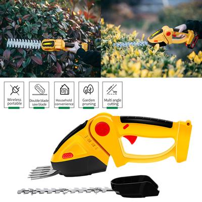 Cordless Hedge Trimmer Grass Shear Electric Battery Grass Trimmer Hedge Trimmers Cutter for Garden Shrub Lawn Trimming