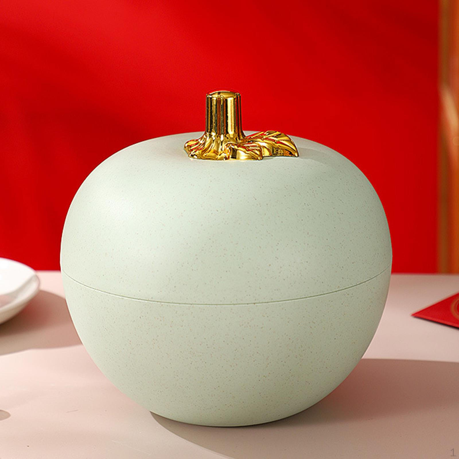 

Яблочная тарелка для хранения и демонстрации фруктов с герметичной крышкой зелёный