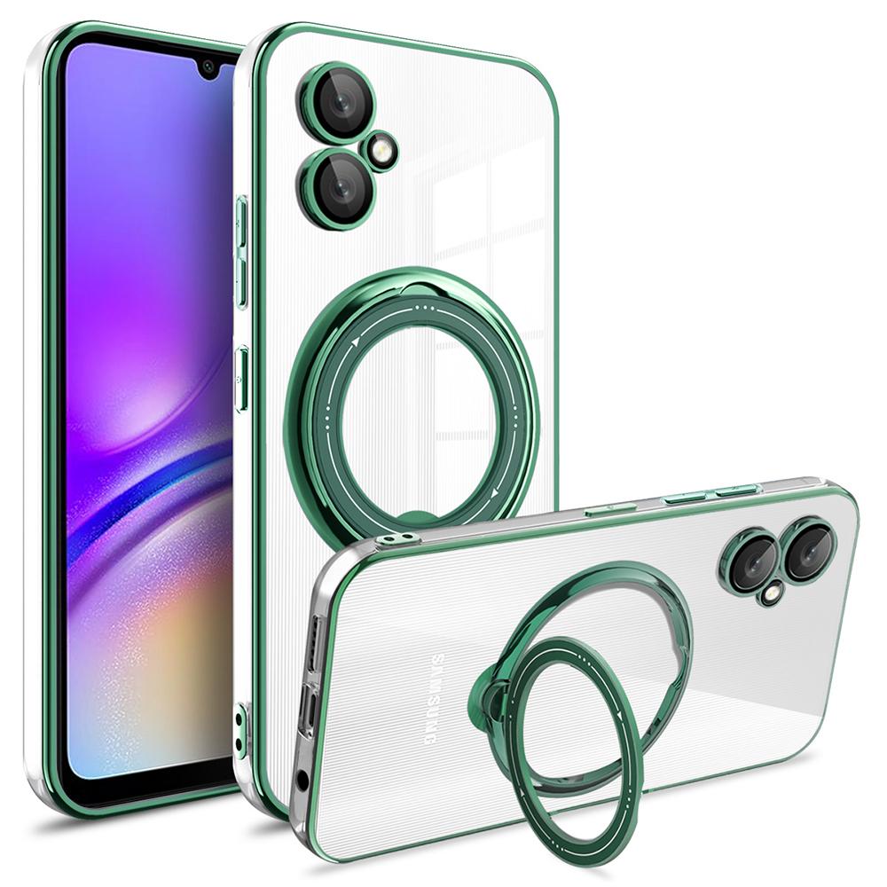 For Samsung Galaxy A06 4G Case Kickstand PC+TPU Magnetic Phone Cover