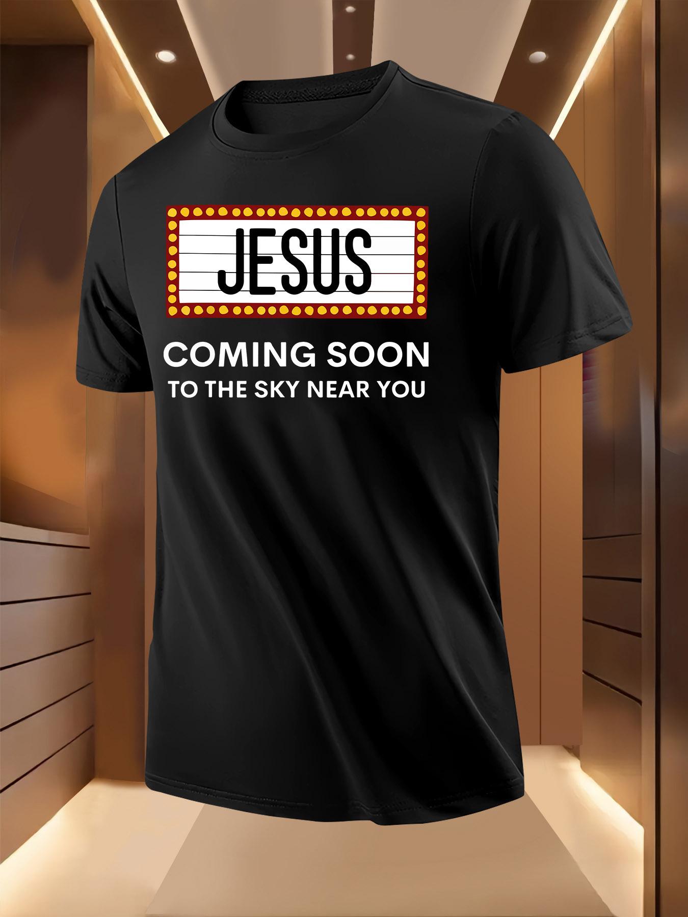 Jesus is Coming Tshirt - Heavenly Announcement Graphic Te... XXXL
