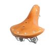 Brown Vintage Bike Saddle Classic Cowhide Saddle Bike Spring Seat