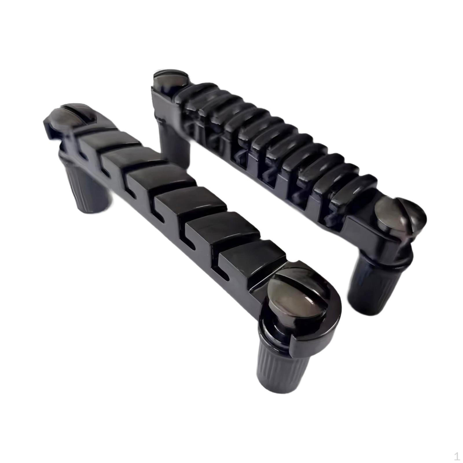 

Электрогитара Бридж Струнодержатель Аксессуар Легко Устанавливается Цинковый Сплав Для 6 Струн чёрный