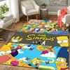 1Pc Simpsons Family Adventure Rug Office Carpet Indoor Outdoor Doormat Nonslip Soft Living Room Christmas Halloween Gift D922746