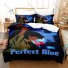 Classic Anime Perfect Blue Duvet Cover + 2 Pillowcases, Art Pattern Soft Bedding Set for Anime Lovers Daily Use