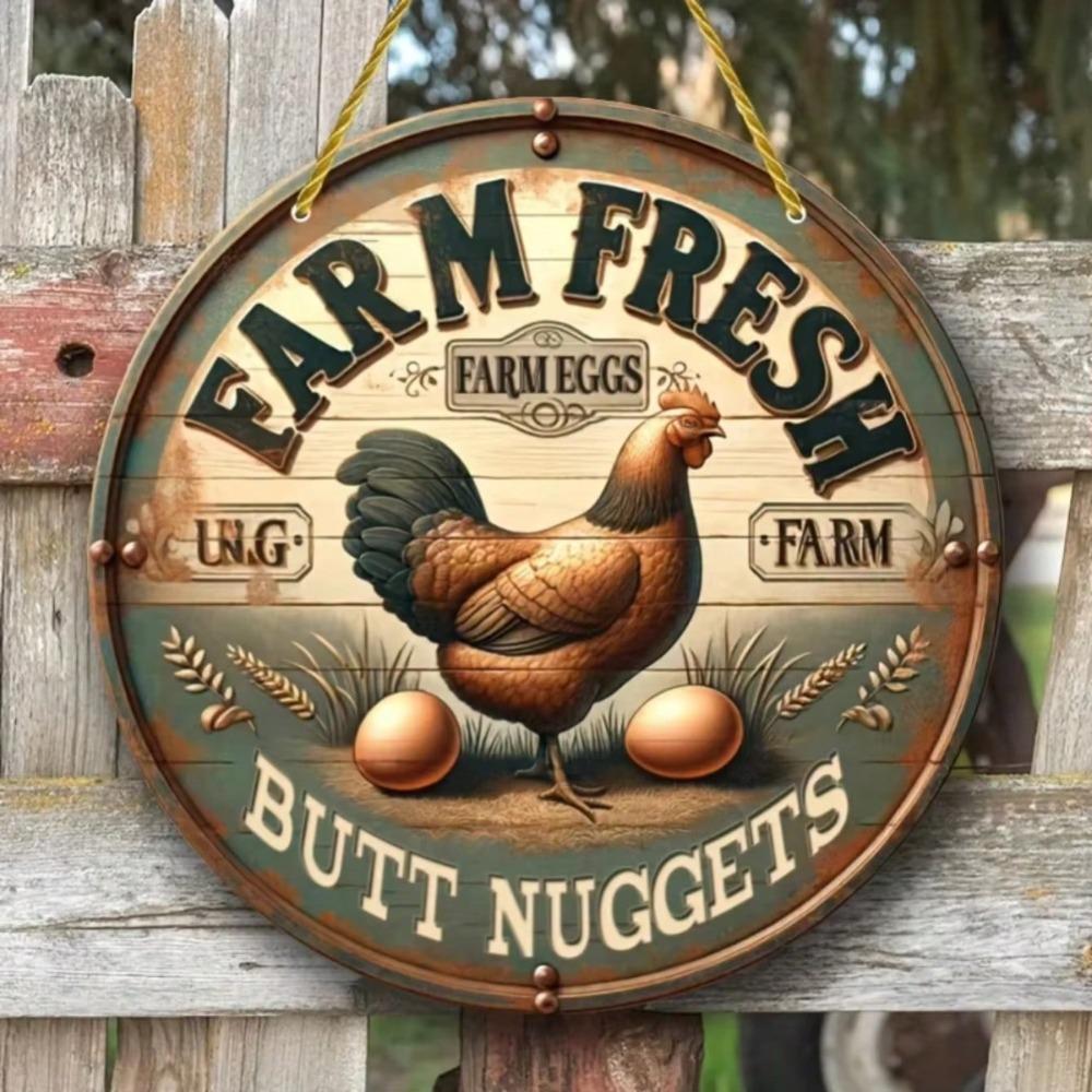 Vintage Metal Wall Art Farmhouse Kitchen Sign Outdoor Decor