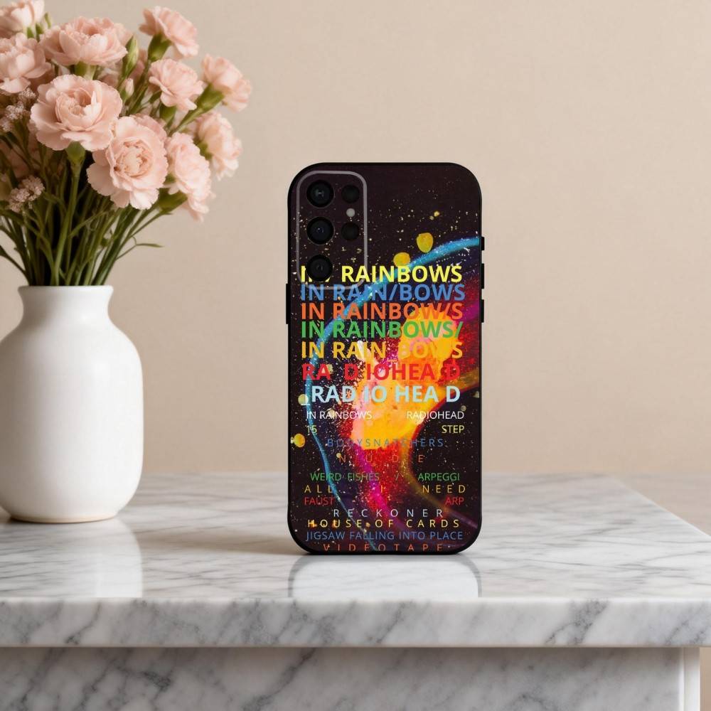 Alternative R-Radiohead -D band Phone Case For Samsung S25,24,23,22,30,21,10,9,Ultra,Plus,Lite,FE,4,5 G Soft Black Case