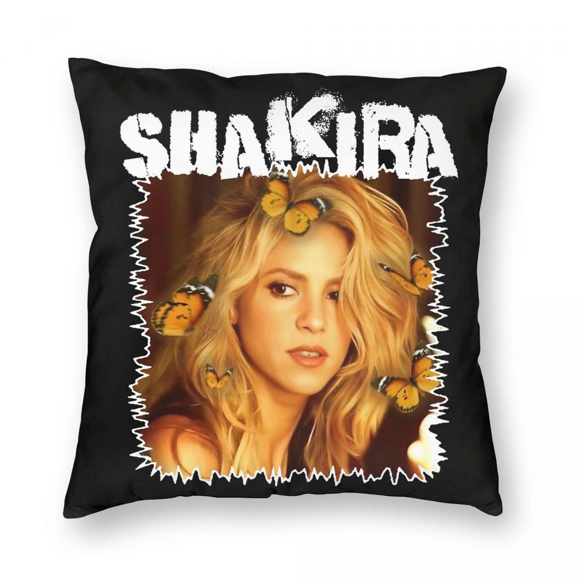 

Singer Shakira Pillowcase Soft Polyester Cushion Cover Decoration Throw Pillow Case Cover Home Zipper 45X45cm 12x12Inch
