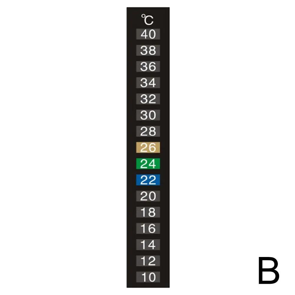 

Discoloration Thermometer Stick-on Aquarium Temperature Measurement Temperature Tools Fish Temperature Aquarium Tan R2E0