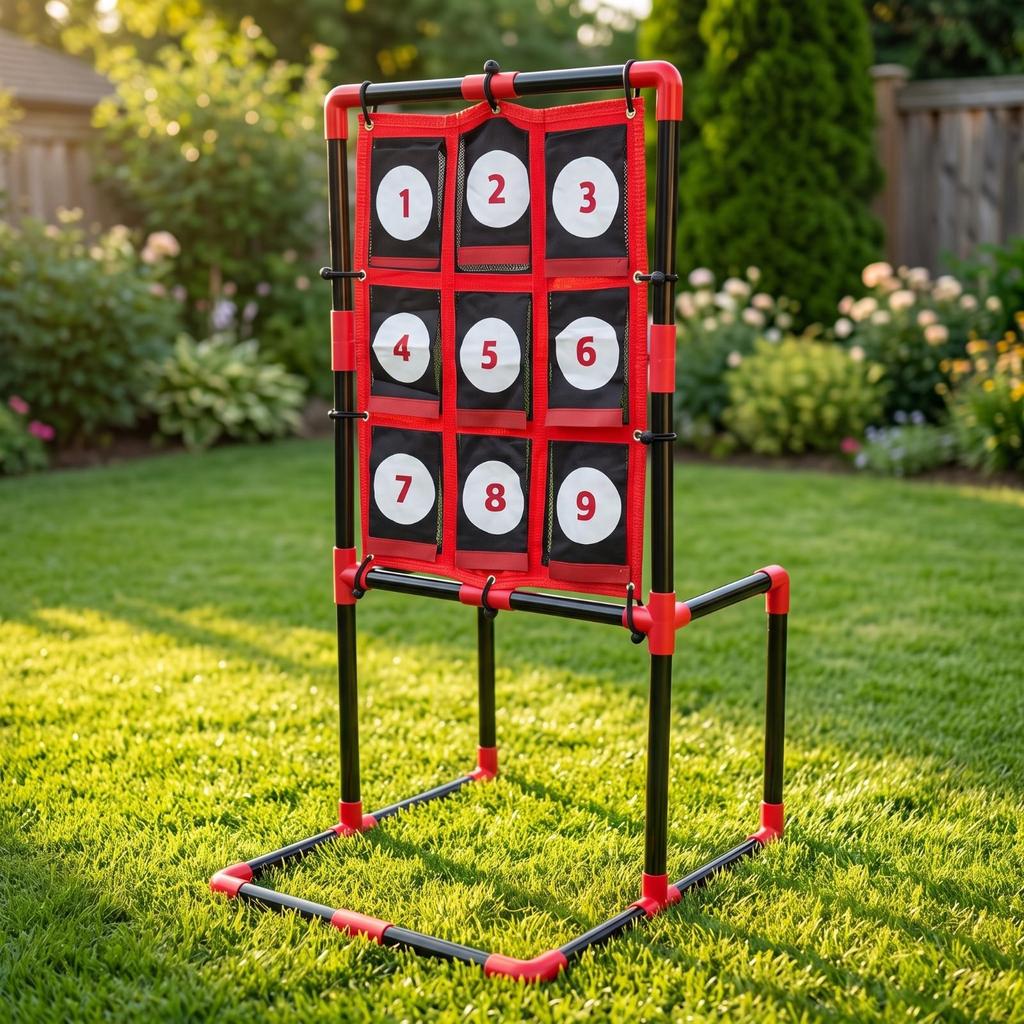 Target Throwing Game with Storage Bag Outdoor Set Foldable for School