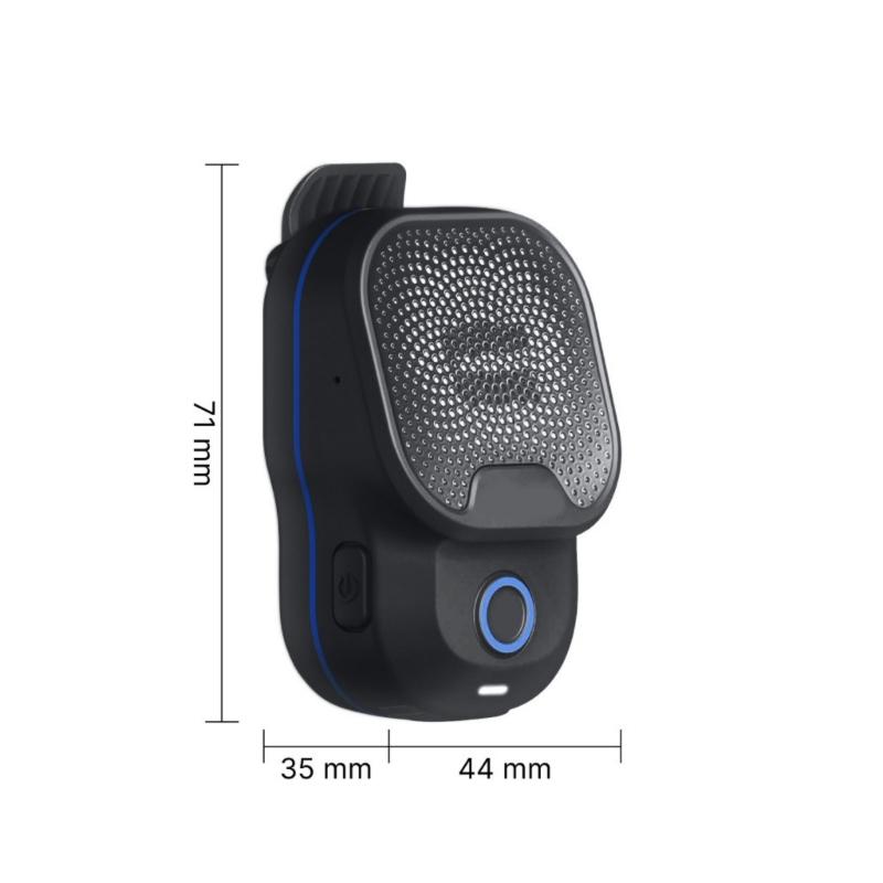 Portable Clip On Speaker with 20M IPX7 Waterproof Builts In Mics Long Playtimes for Hiking Swimming Fitness