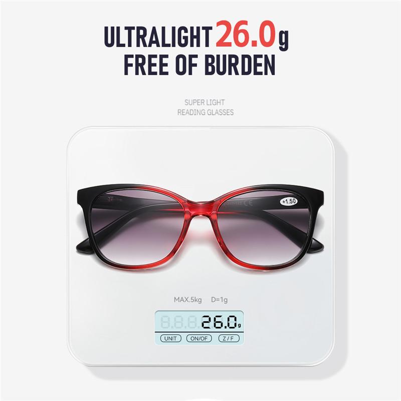 +1.0 ~ +4.0 European and American Fashion Styles Presbyopia Glasses/sunglasses Progressive Color Lenses HD Reading Glasses