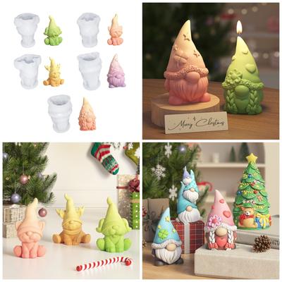 DIY Heart Star Gnome Silicone Mold Dsiplay Ornament Molds For Crafting Resin Plaster And Scented Candles Home Decor