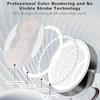 Rechargeable 2Sided Makeup Mirror 1X 10X Magnification 3 Color Lights 360 Swivel Cordl Detachable 4500mAh Battery
