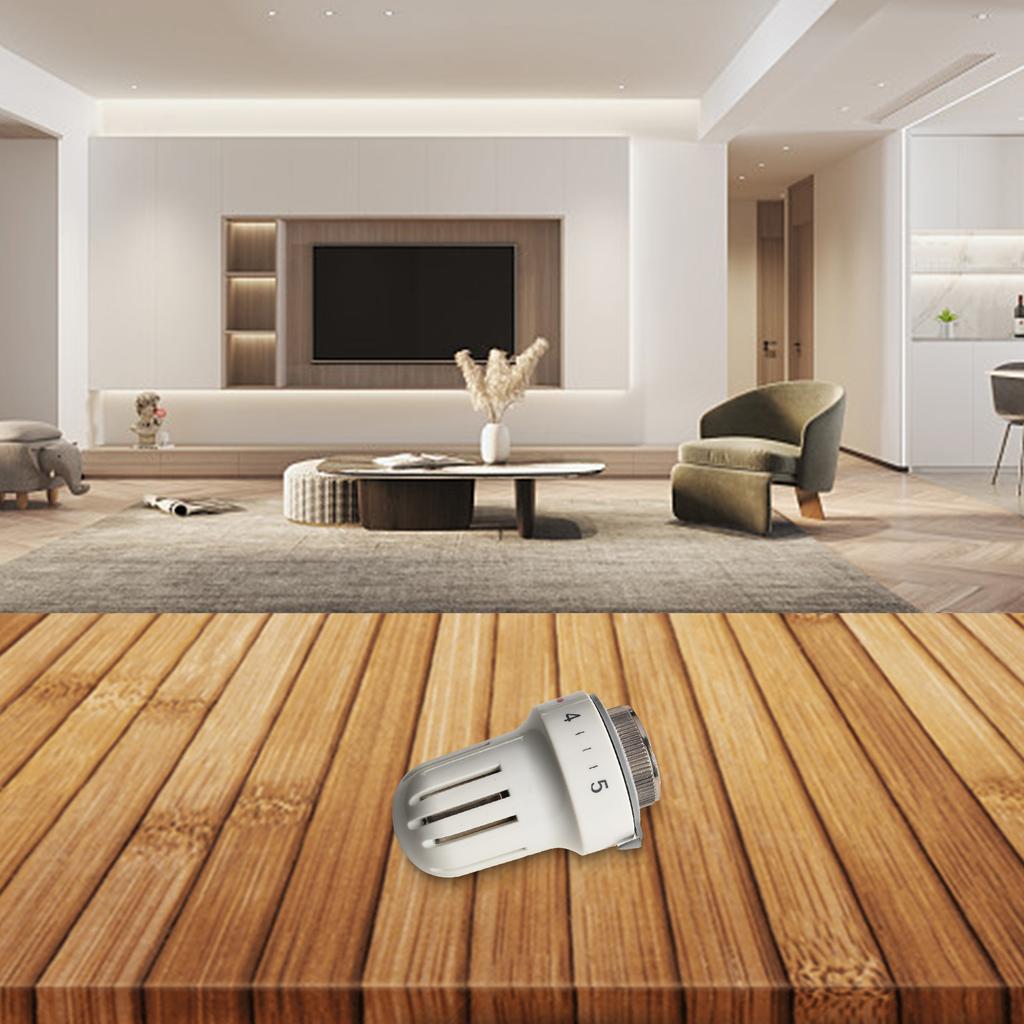 Radiator Thermostatic Head Heater For M30x1.5 Threaded Connections Radiator Manufacturers Self-Adjustment TRV Radiator Valve